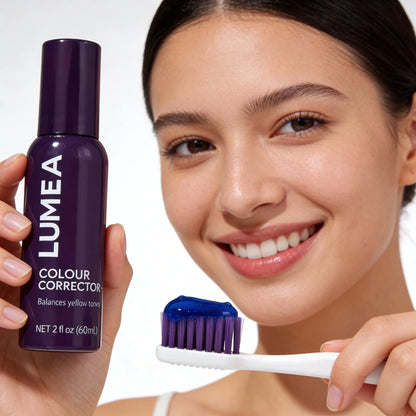 LUMEA Corrector dental de pasta azul